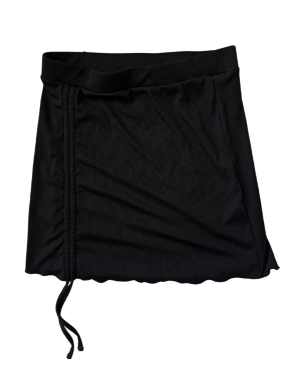 Shein Women’s Black Drawstring Mini Skirt or Swim Cover Up size small